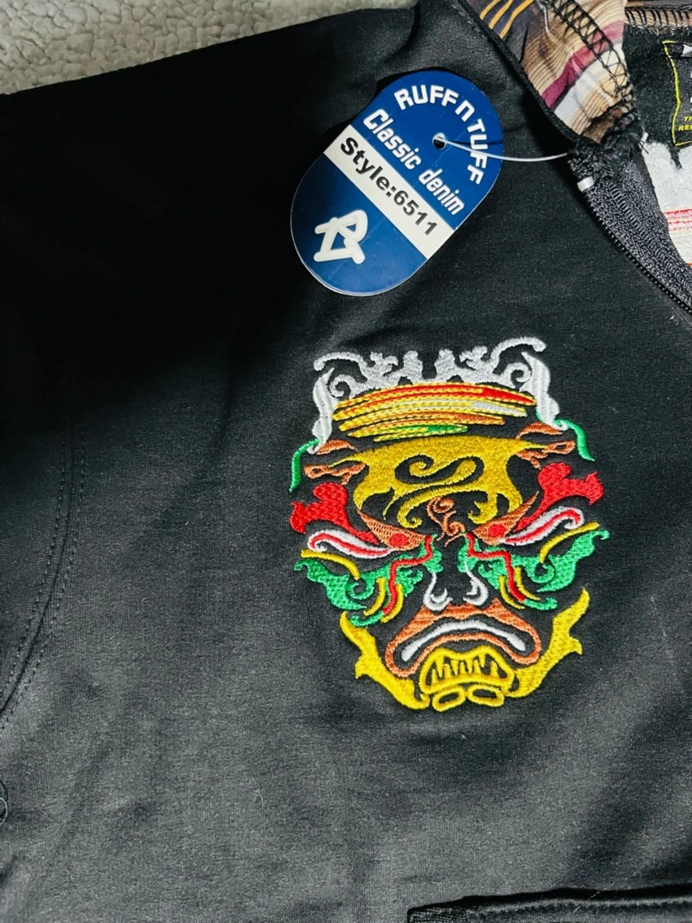 Ruff n Tuff NWT Black Zip-Up Hoodie Jacket with Hood Lining
